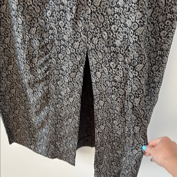 Madewell Black and White Floral Paisley Midi Dress 6 - Picture 5 of 5